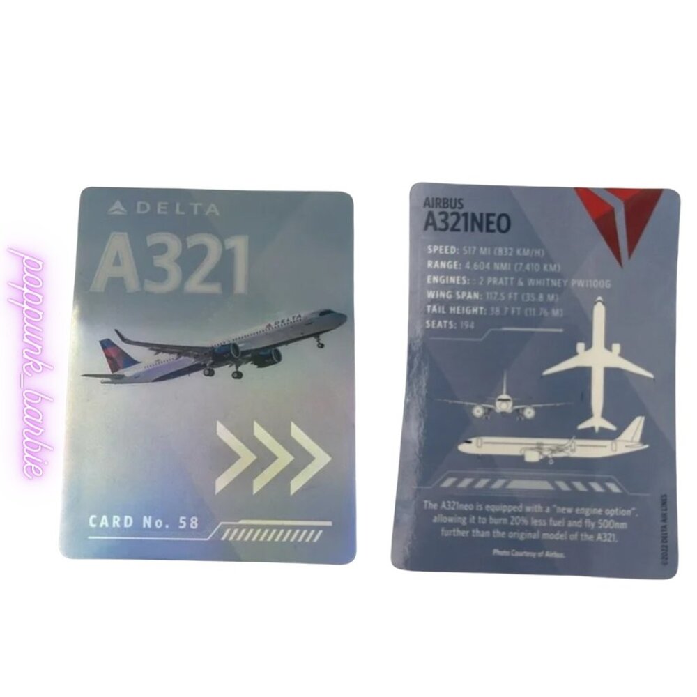 Delta Trading Card A321‎